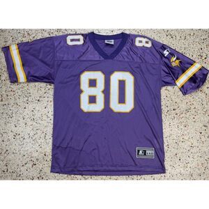 Starter Vintage NFL Minnesota Vikings #80‎ Cris Carter Football Jersey Size XL